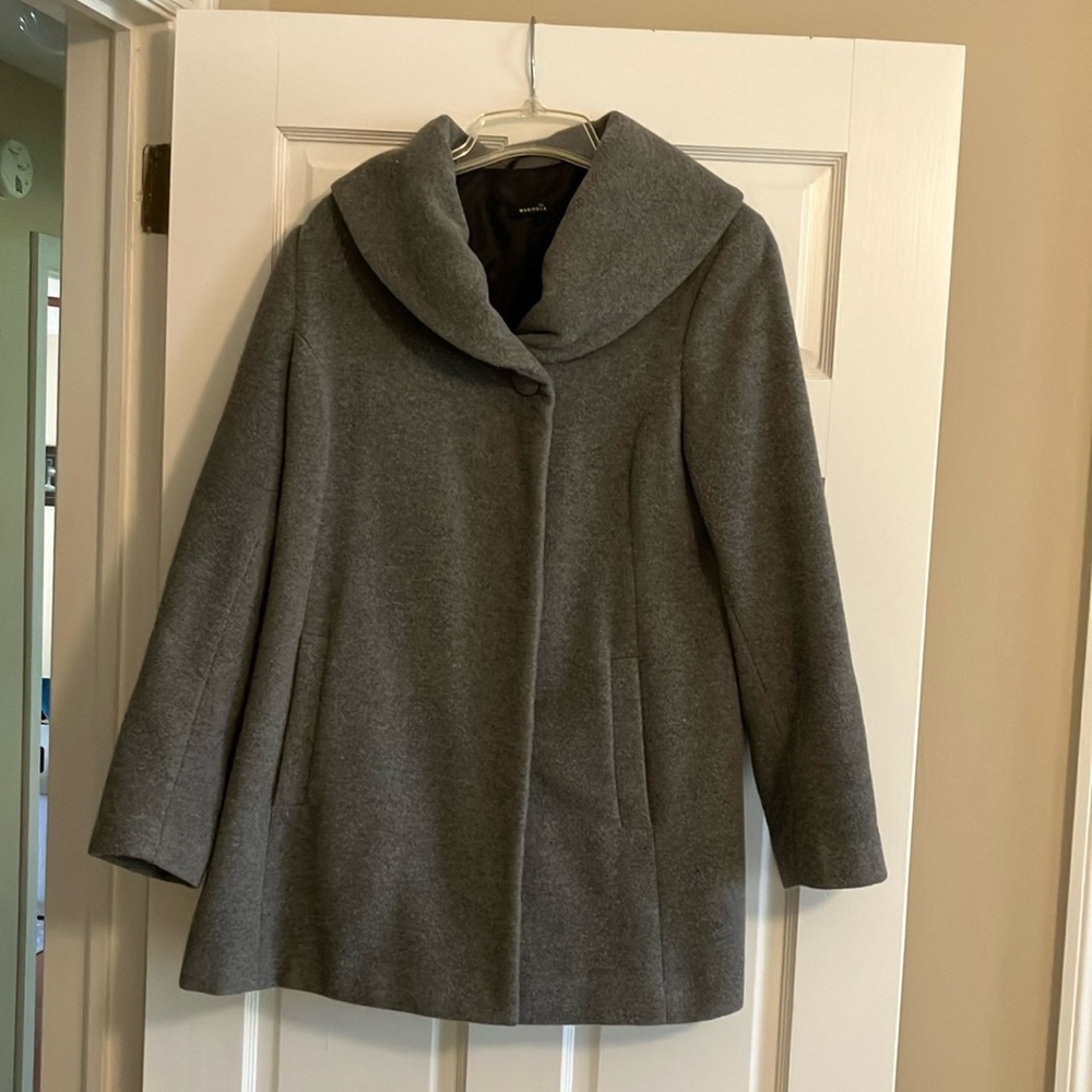 Mariposa gray wool coat size 6 From Austria - Picture 3 of 14